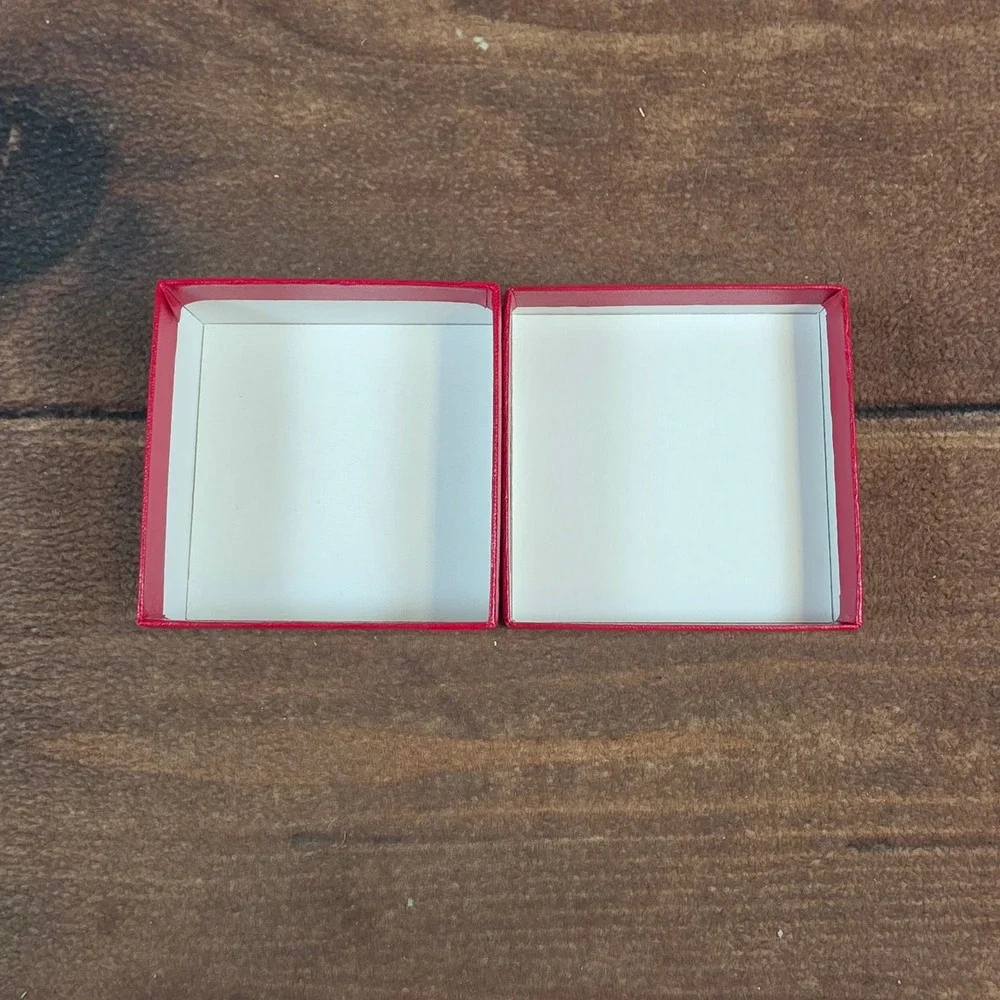 Baccarat Jewelry Box OS Red Good Square Replacement Presentation Case Logo